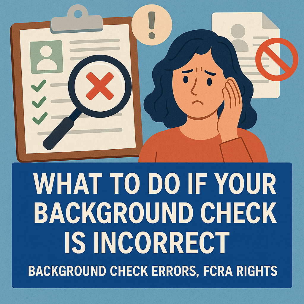 What to Do If Your Background Check Is Incorrect